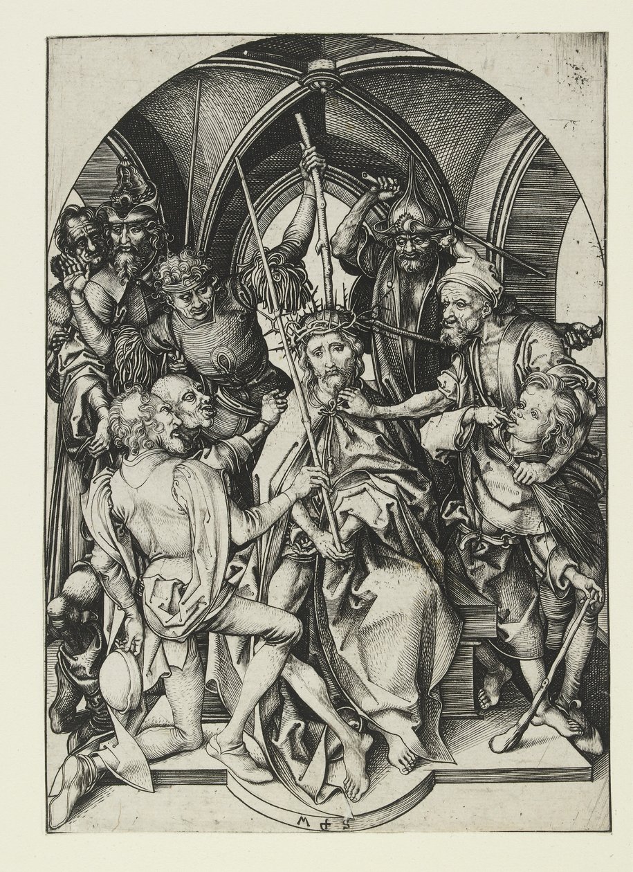 Christ Crowned with Thorns by Martin Schongauer