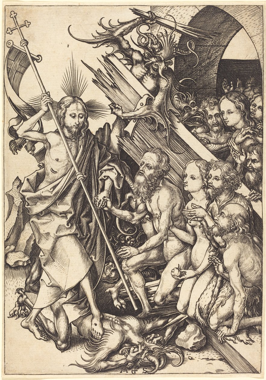 Christ in Limbo by Martin Schongauer