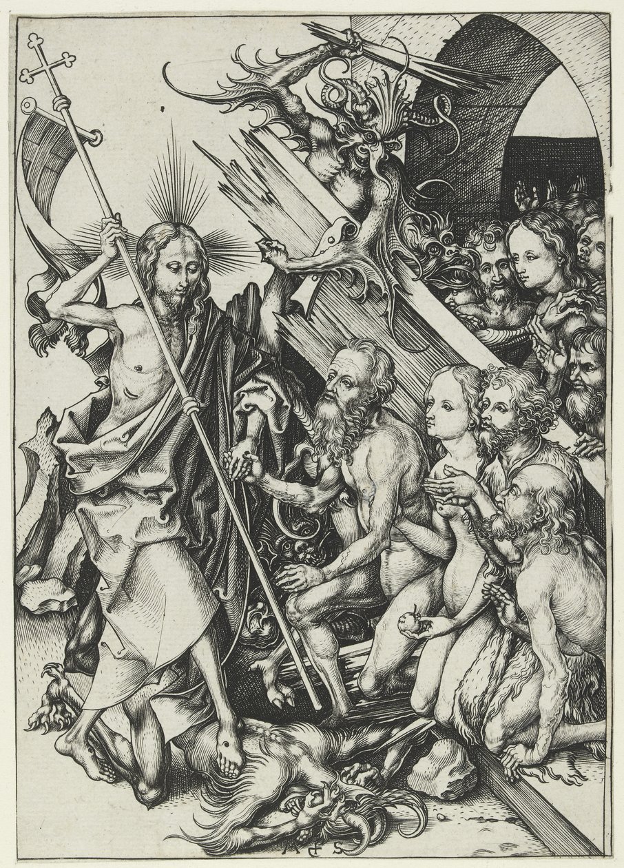 Christ in Limbo by Martin Schongauer