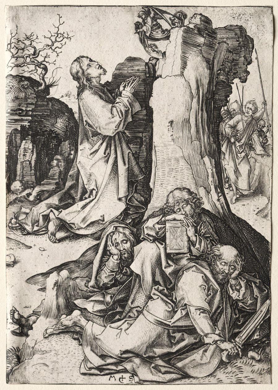 Christ on the Mount of Olives by Martin Schongauer