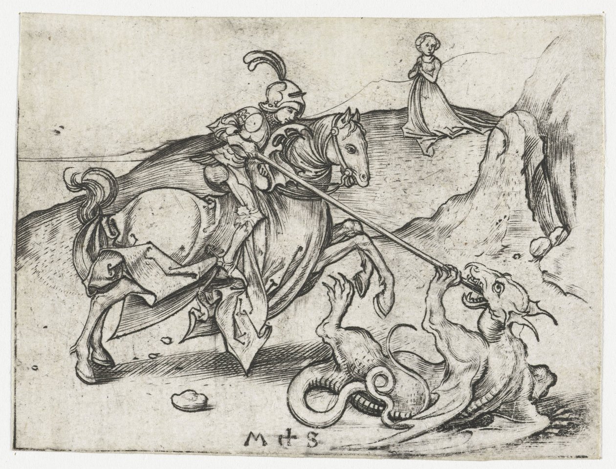 Saint George and the Dragon by Martin Schongauer