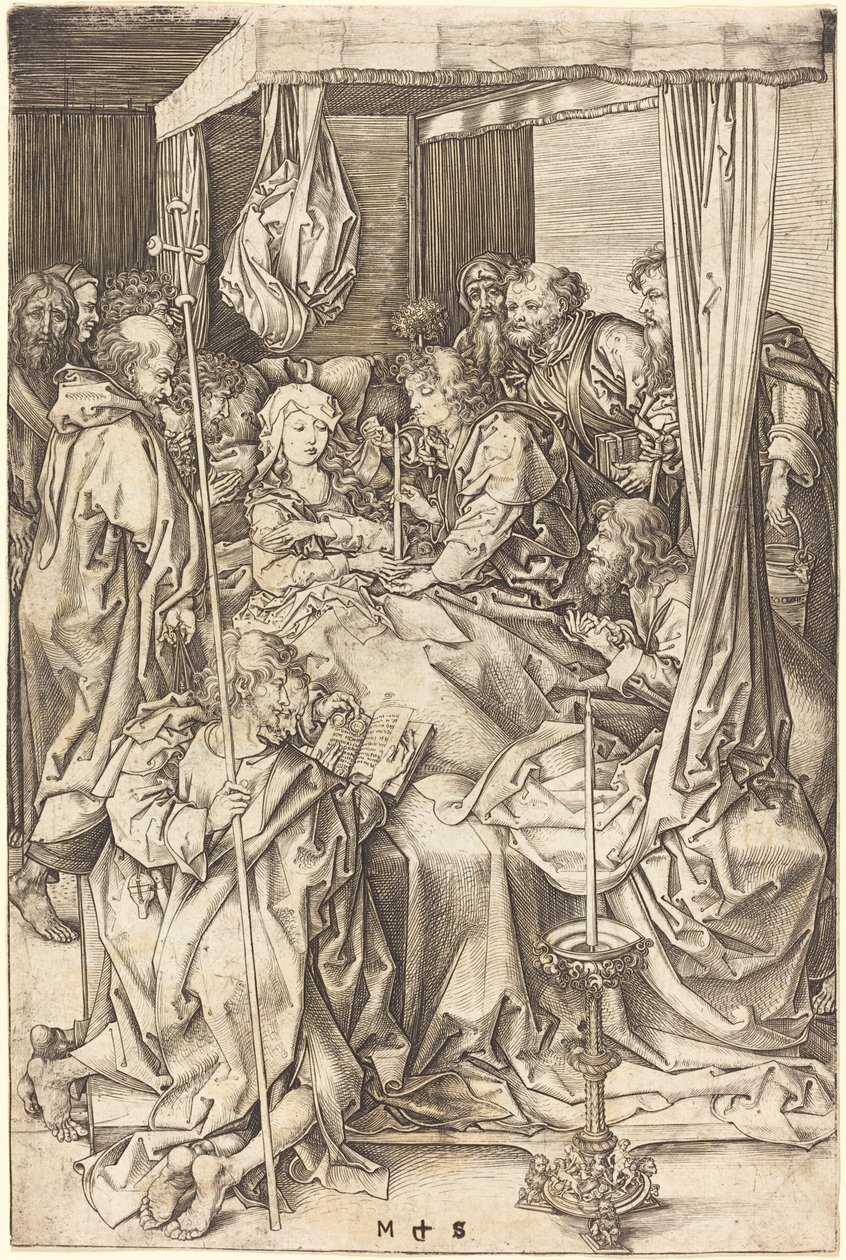 Death of the Virgin by Martin Schongauer