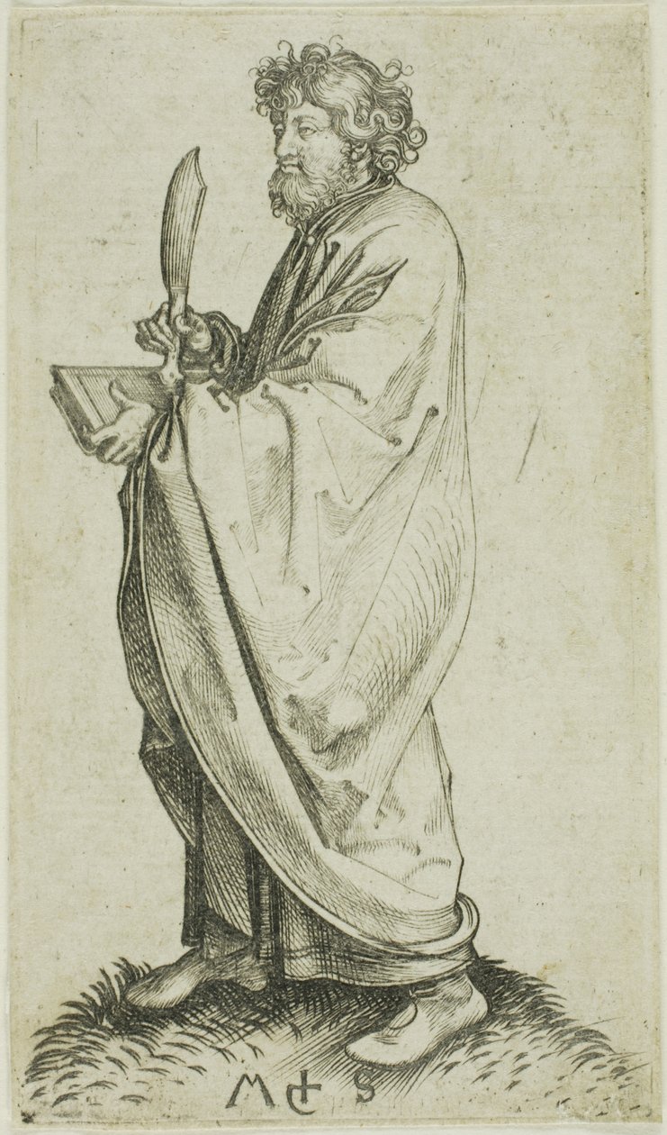 St. Bartholomew, from Apostles by Martin Schongauer