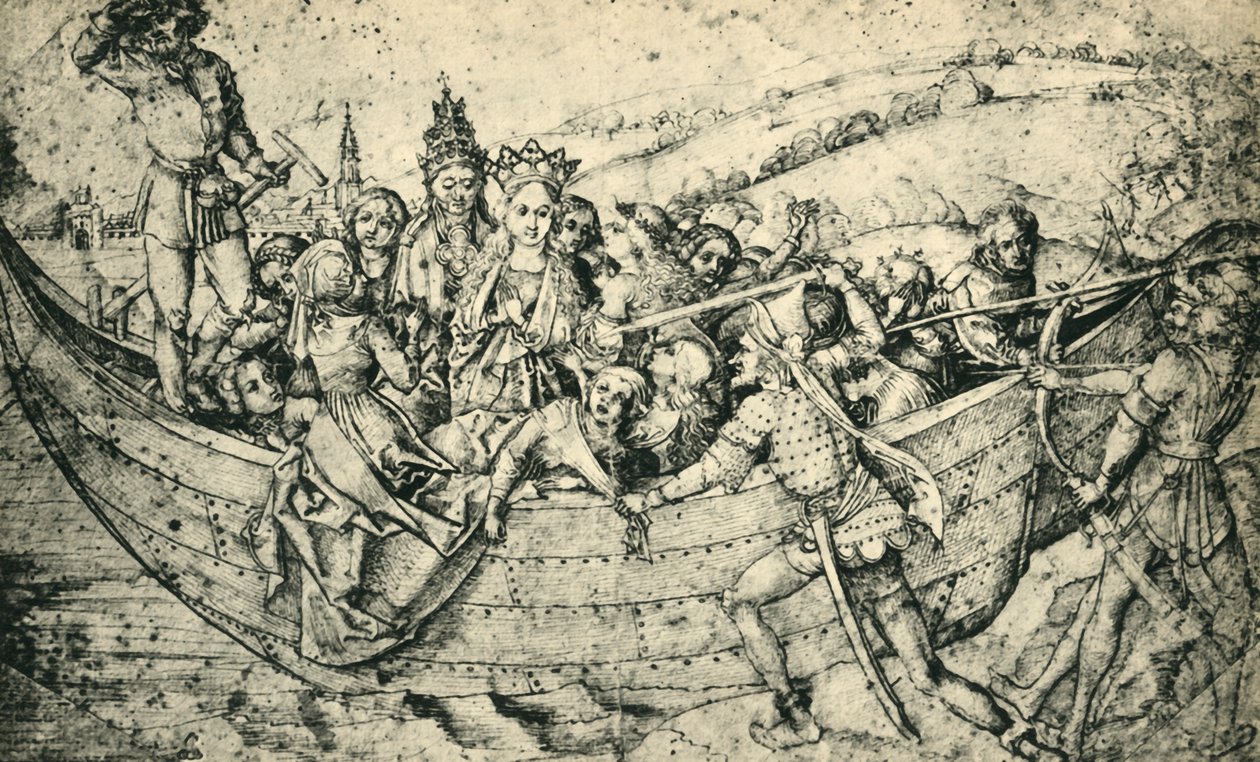 The Martyrdom of Saint Ursula and Her Companions by Martin Schongauer