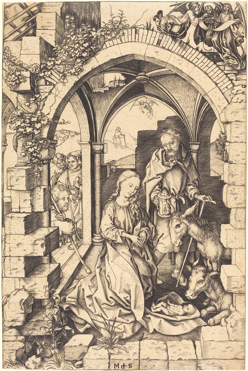 The Nativity by Martin Schongauer