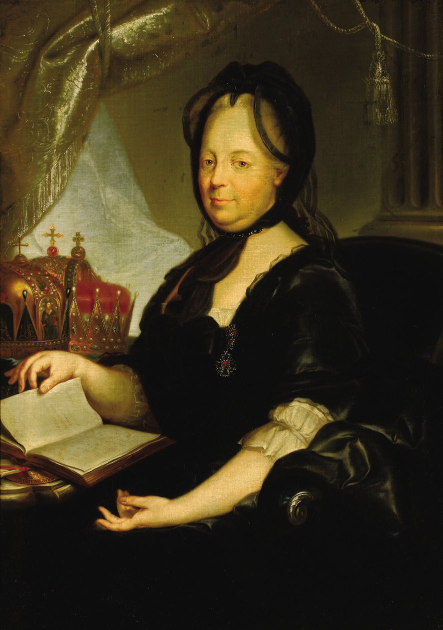 Catherine II in mourning by Martin van Meytens the Younger