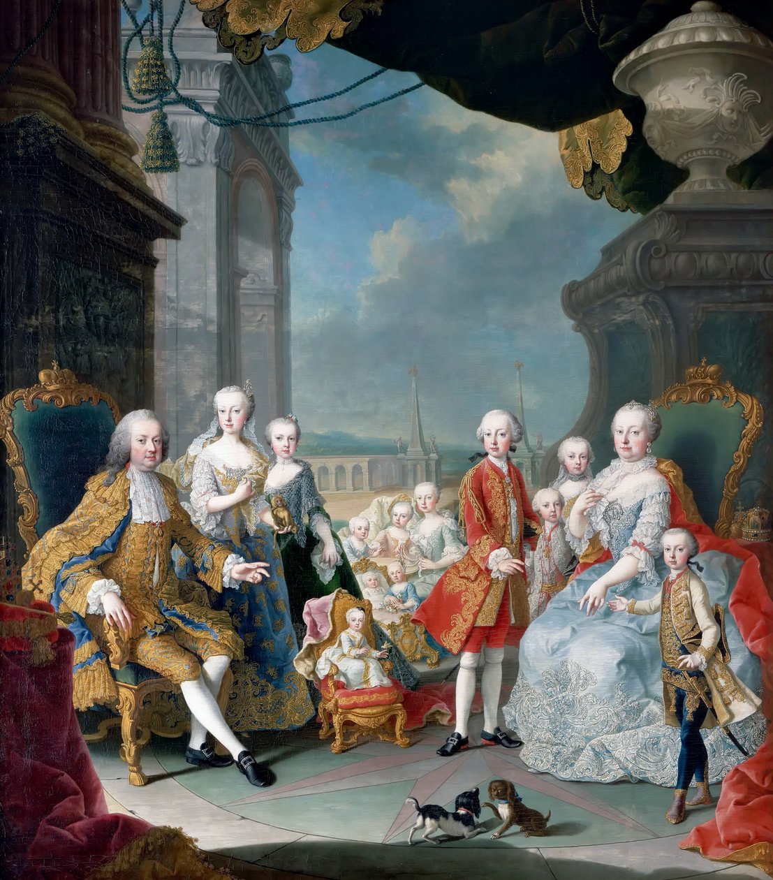 Maria Theresia of Austria and Francis I with their Children by Martin van Meytens the Younger