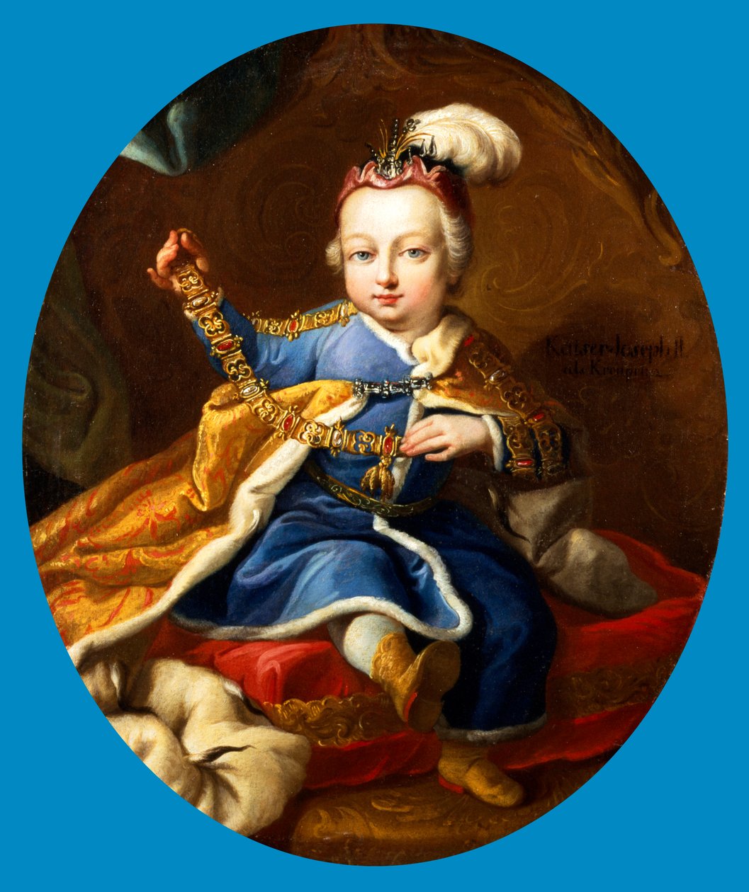 Prince Joseph, Future Emperor Joseph II of Austria as a Child, 18th century by Martin van Mytens II