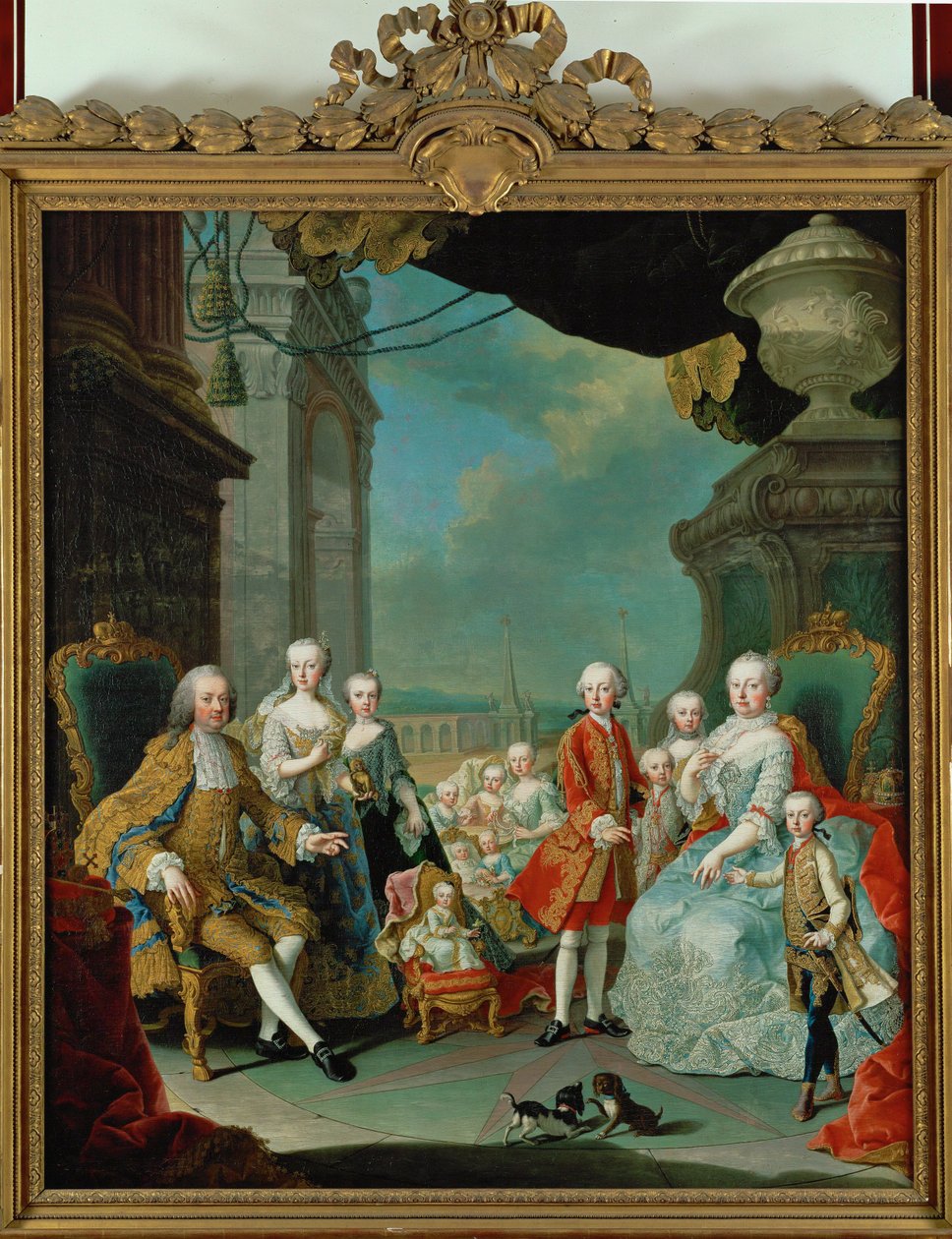 Emperor Franz I, Maria Theresia and Their Children by Martin van Mytens or Meytens