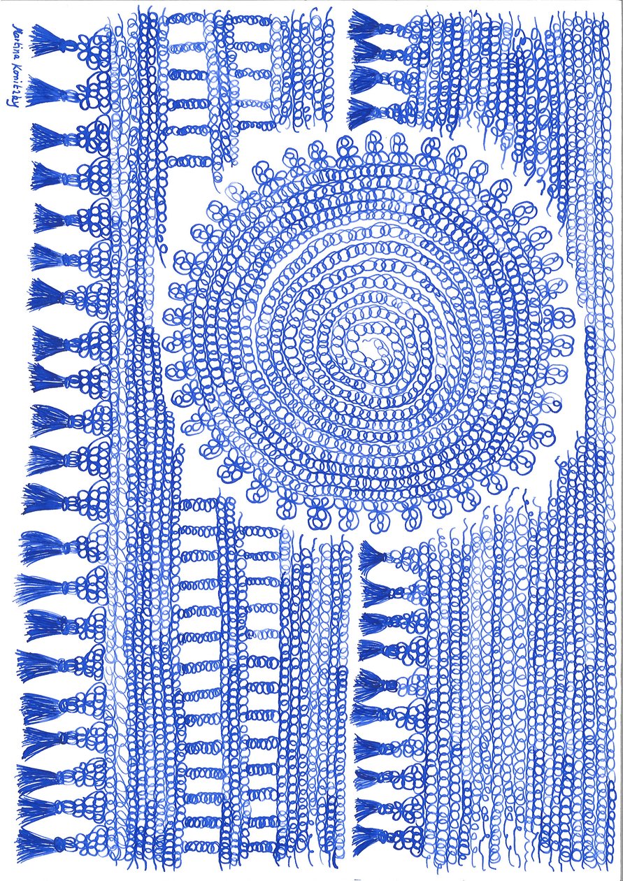 Crochet Blue Ink by Martina Konitzky