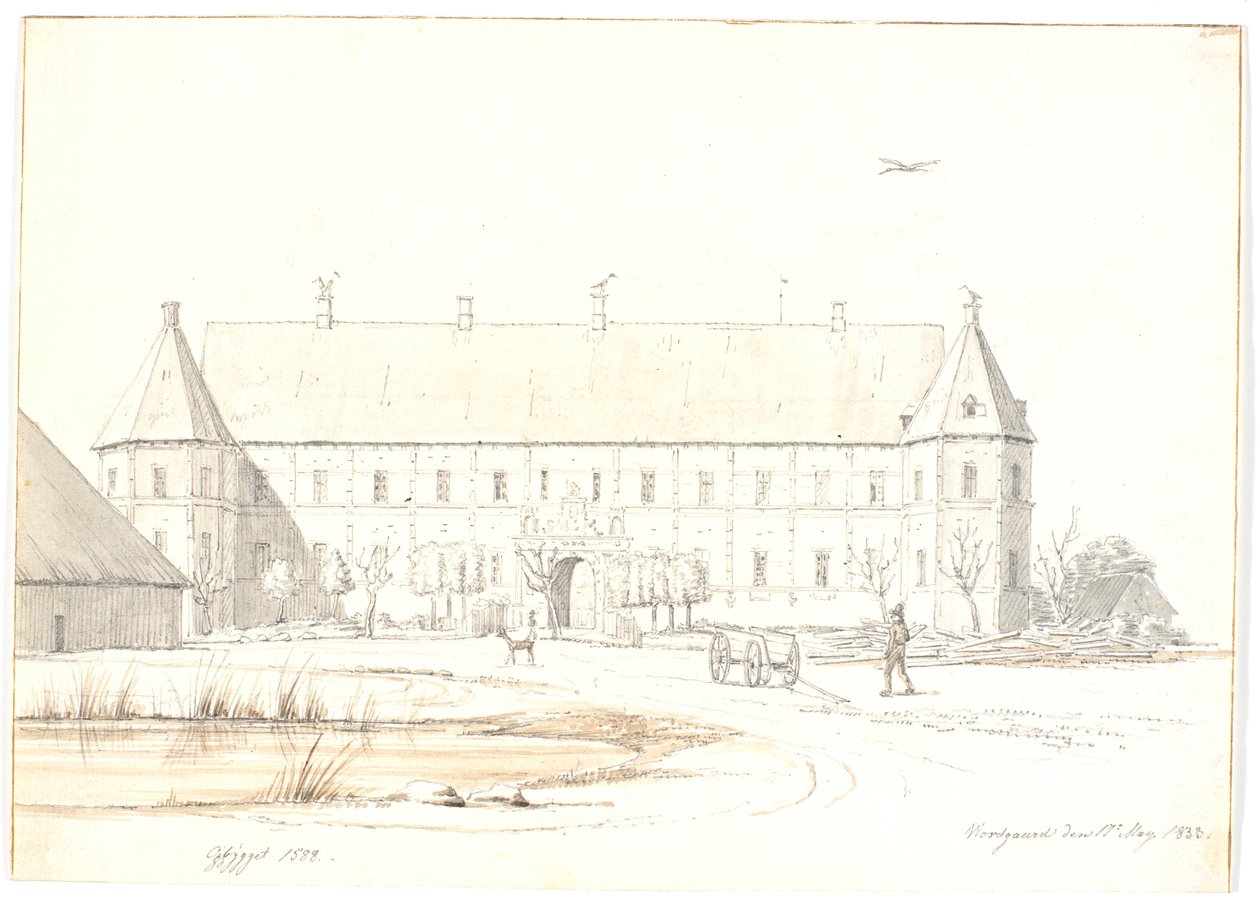 Voergaard Manor House by Martinus Rørbye