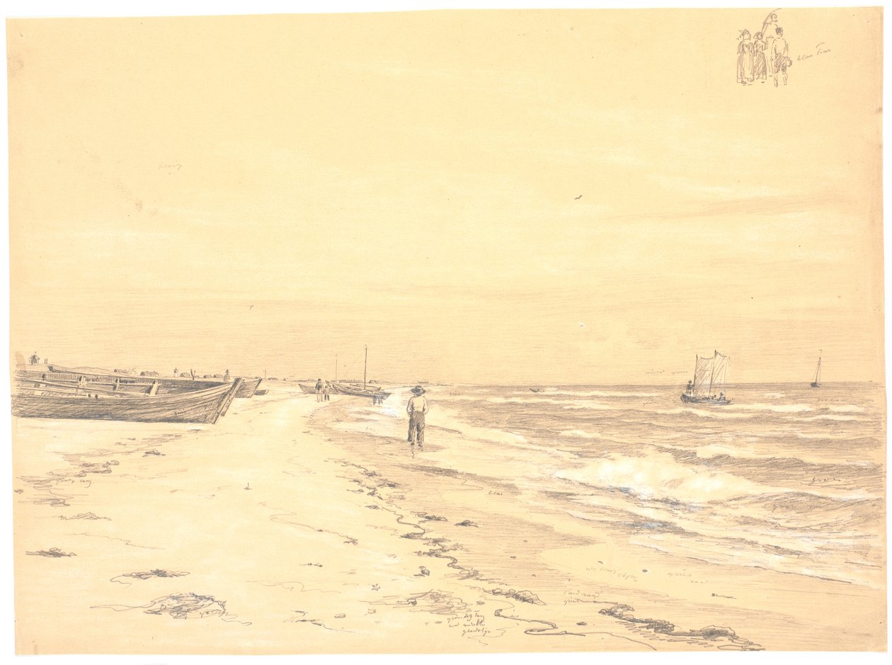 Part of Sønderstrand, Skagen by Martinus Rørbye