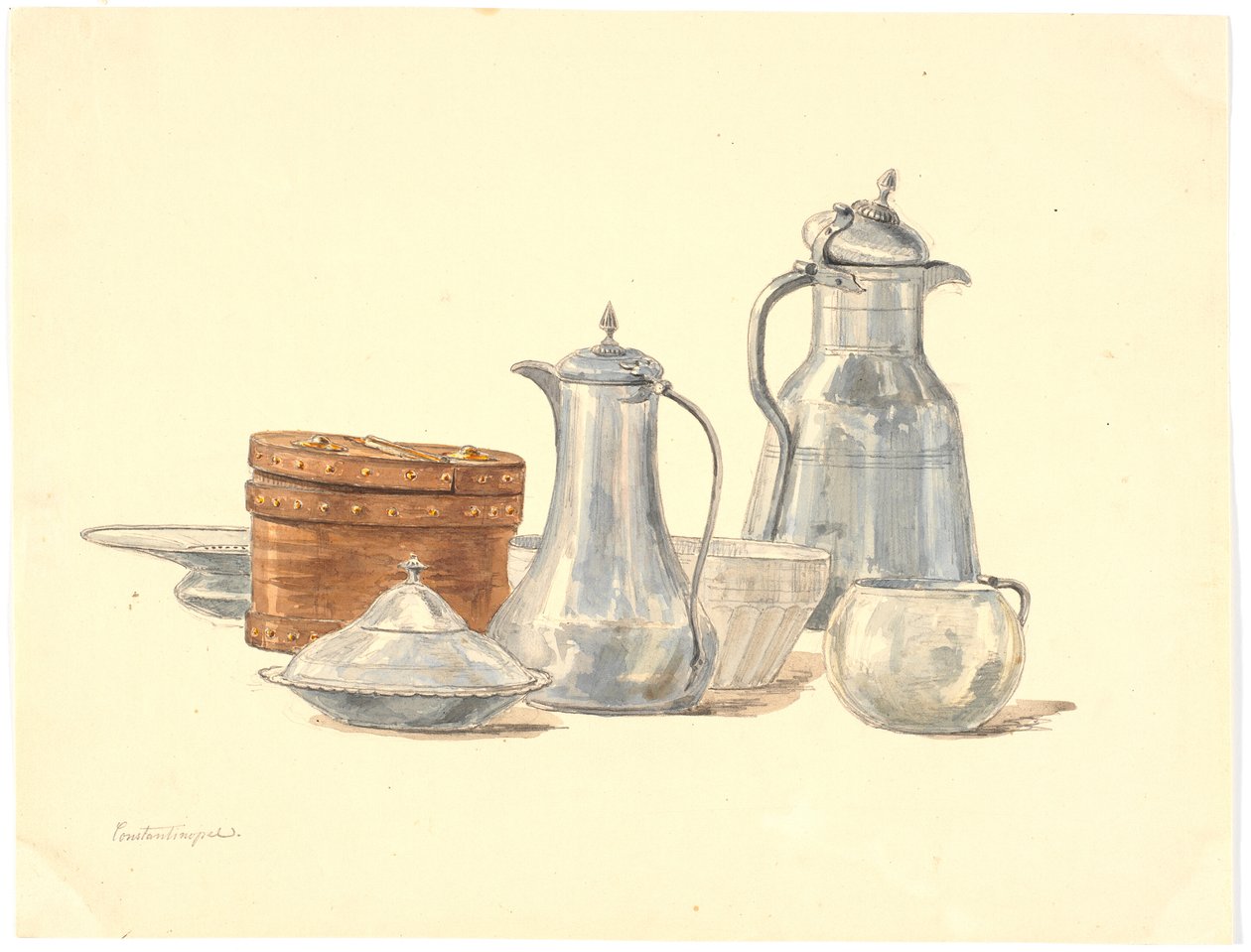Turkish Vessels and Jugs by Martinus Rørbye