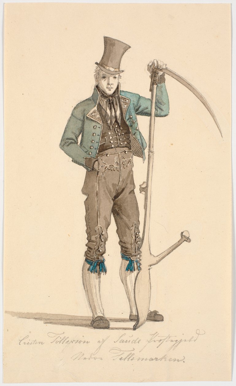 Christen Töllersön of Saude Parish. Lower Telemark by Martinus Rørbye