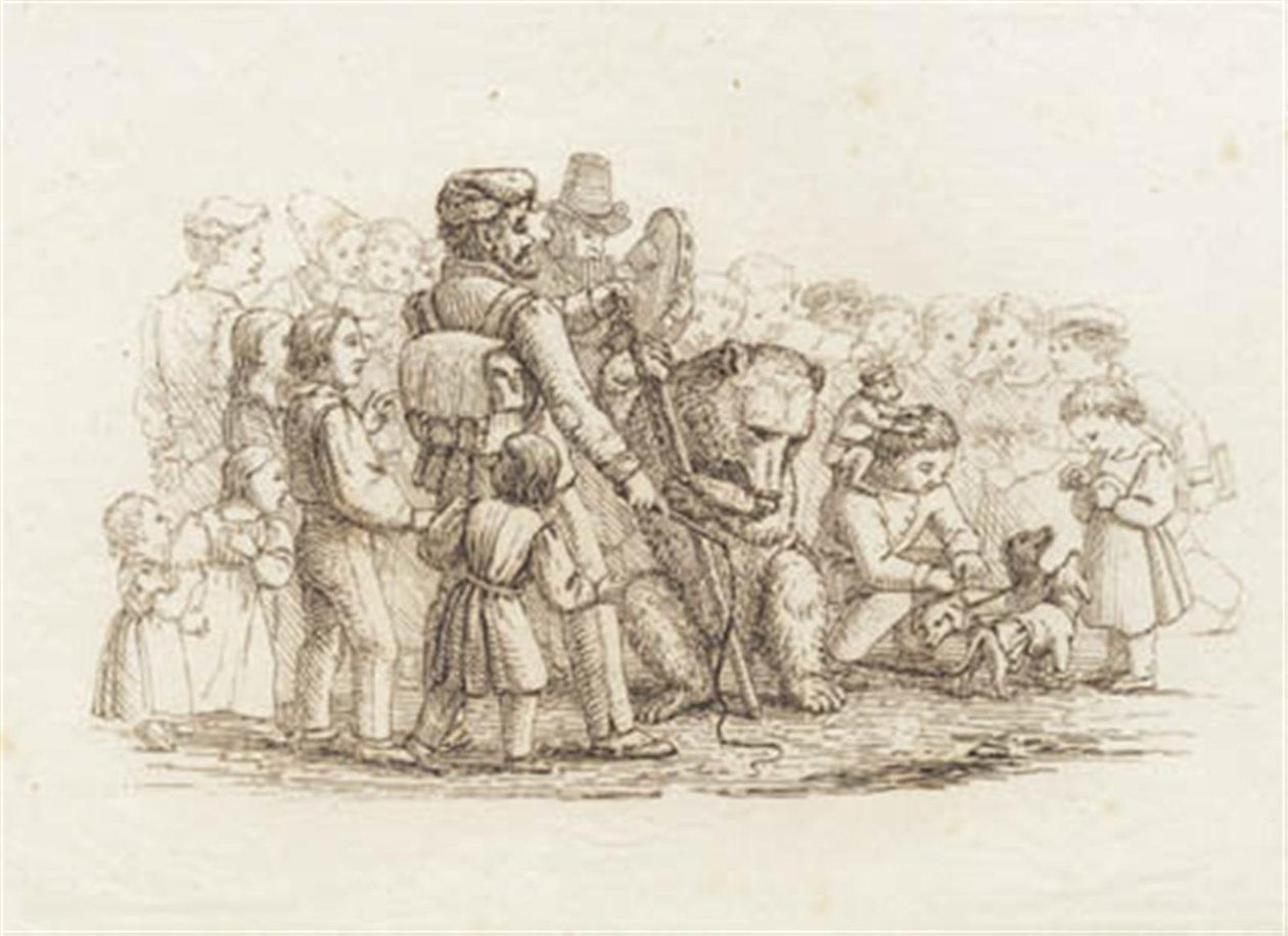 Illustration for "Fifty Fables for Children" by Hey by Martinus Rørbye