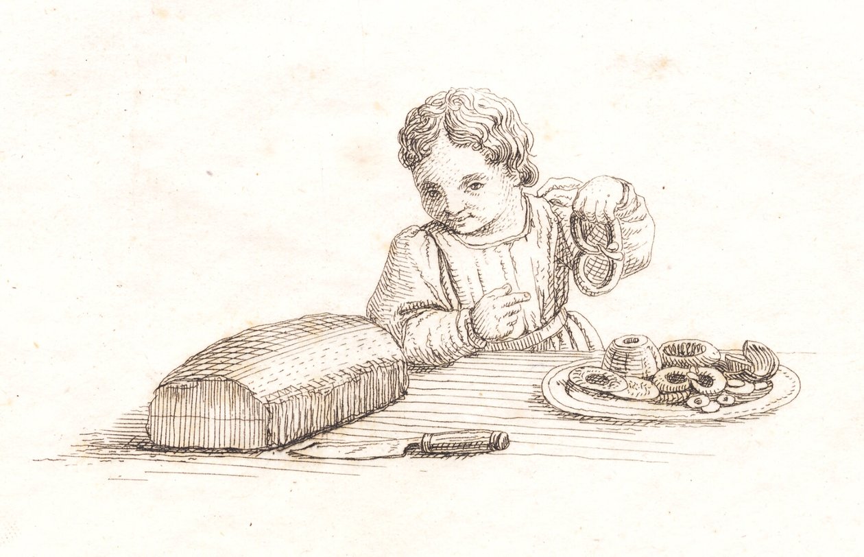 Illustration of "Fifty Fables for Children" by Hey by Martinus Rørbye