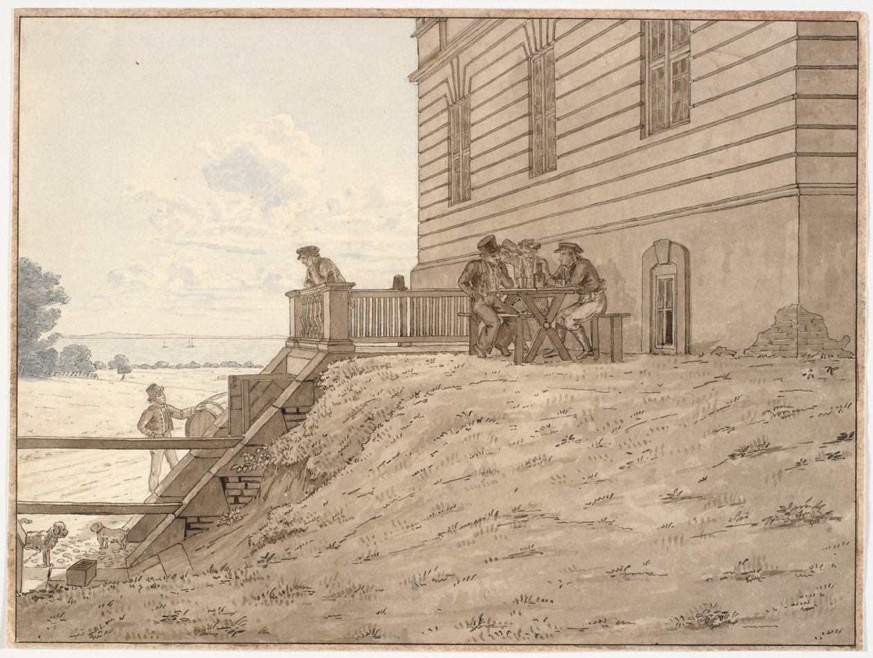 Part of the Hermitage, with a View of the Beach by Martinus Rørbye