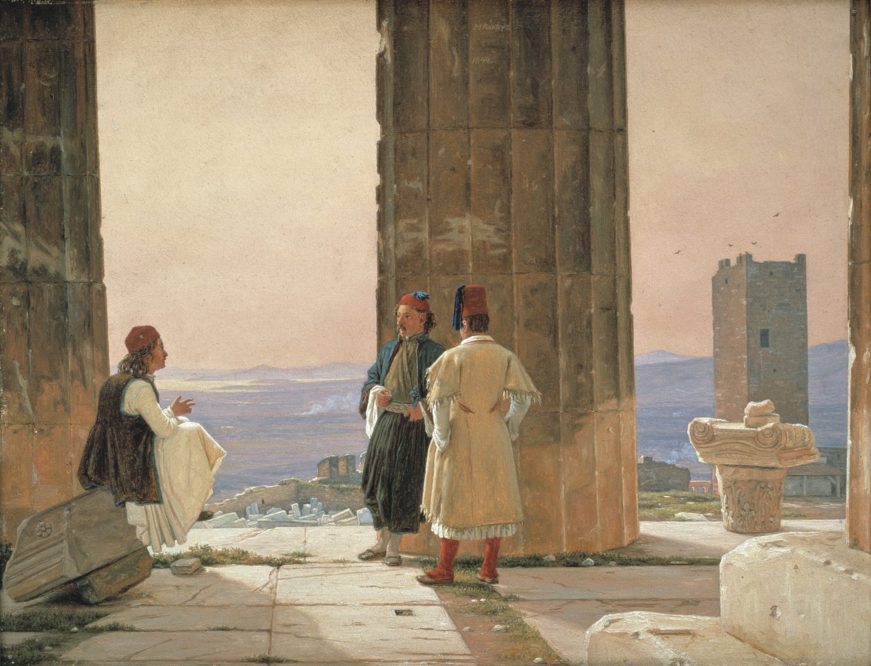 The View from the Temple of Athena on the Acropolis by Martinus Rørbye