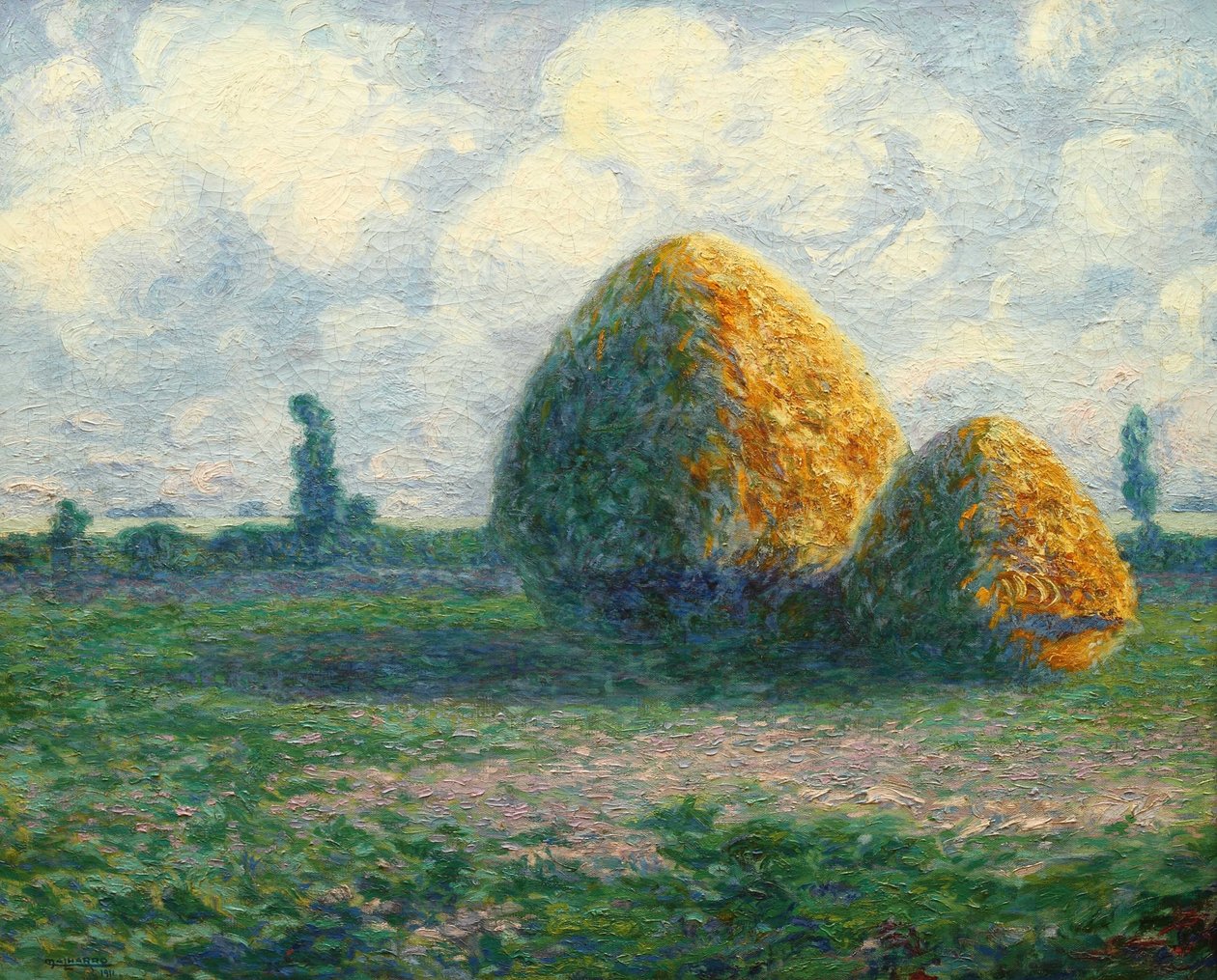 The Haystacks (The Pampas of Today) by Martín Malharro