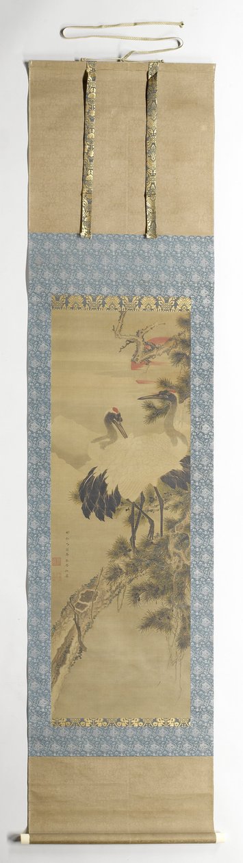 Cranes in the Morning Sun by Maruyama Okyo