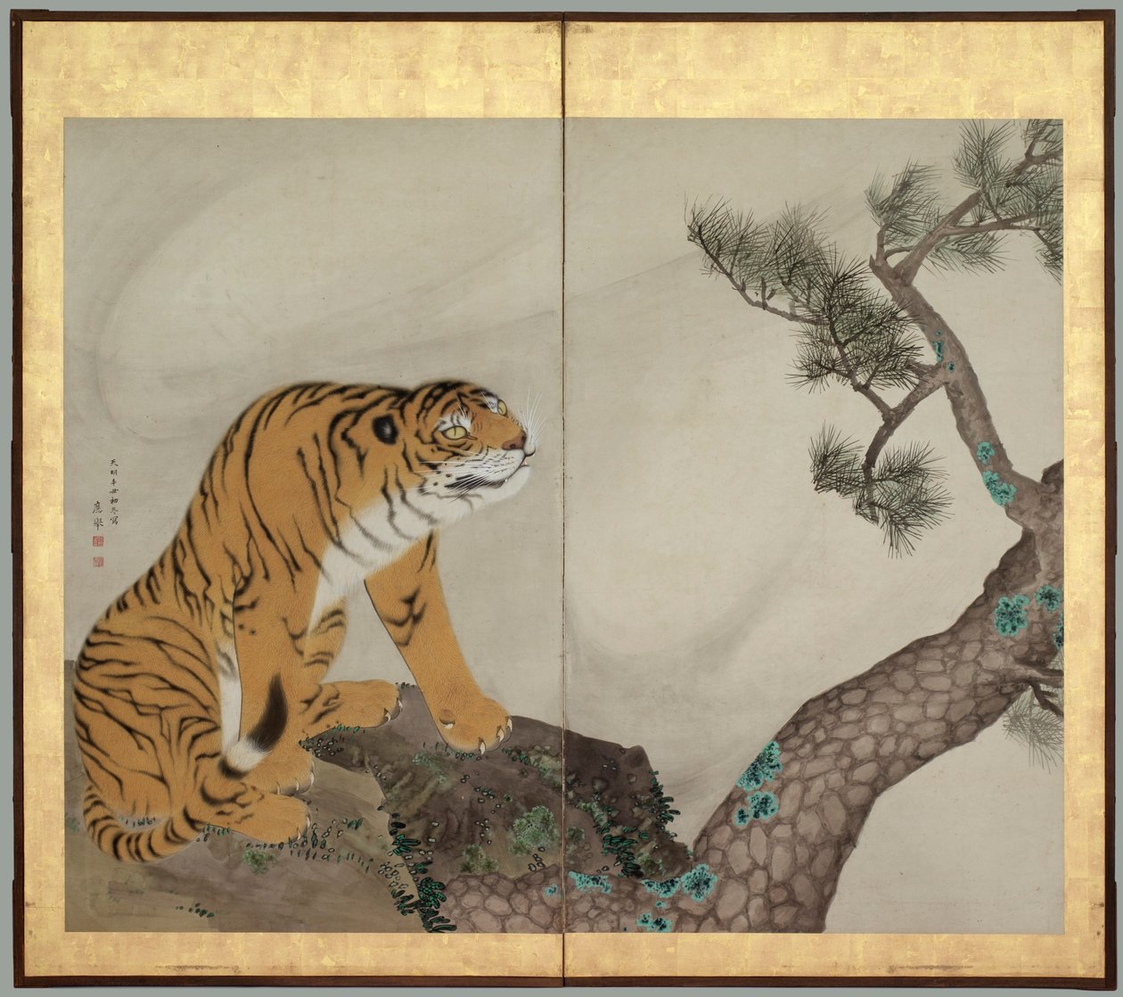 Tiger and Dragon: Tiger by Maruyama Okyo