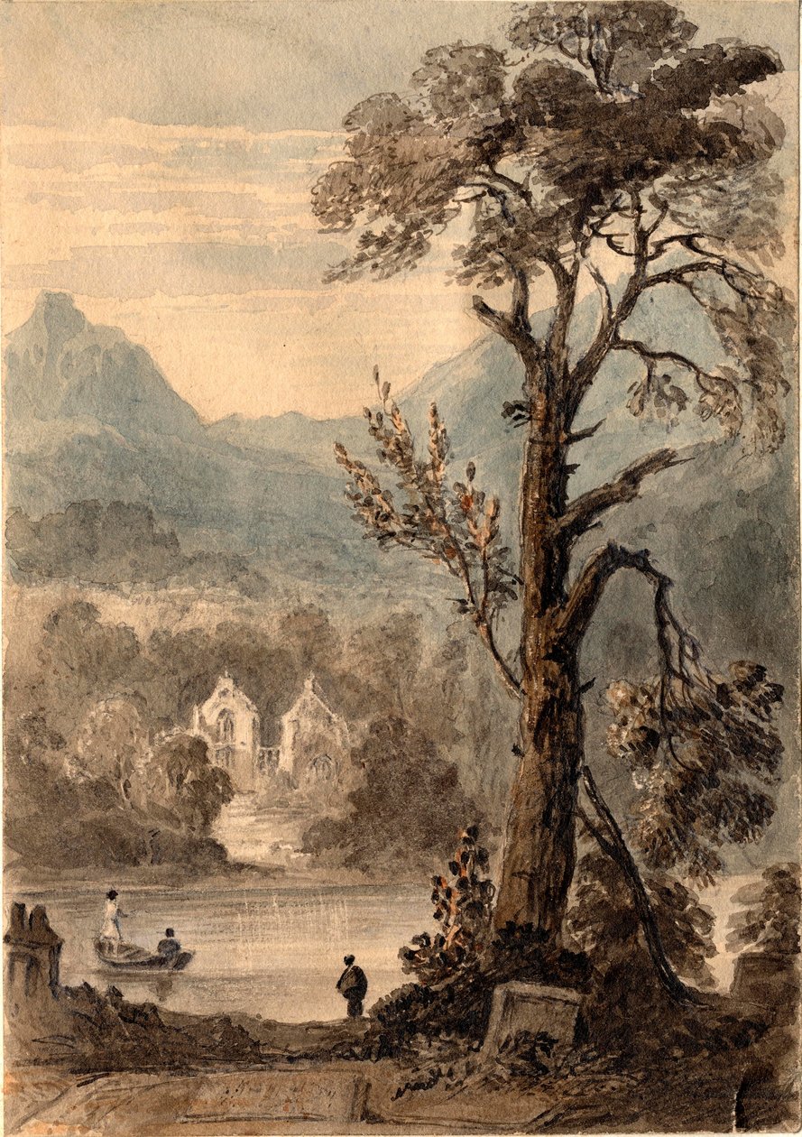 Burial Place of the Breadalbanes, from the Churchyard, Killin by Mary Elizabeth Monck