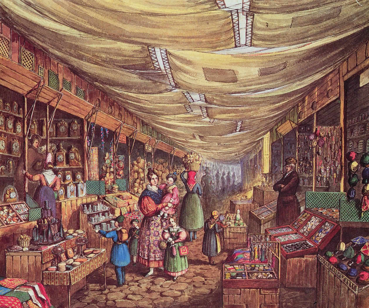 Scene in Frankfurt Fair by Mary Ellen Best