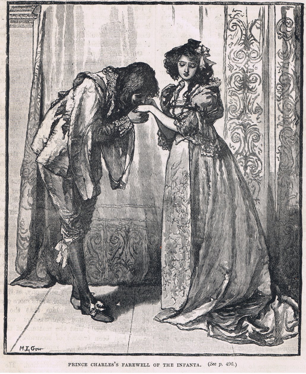 Prince Charles farewell of the Infanta 1623 by Mary L. Gow