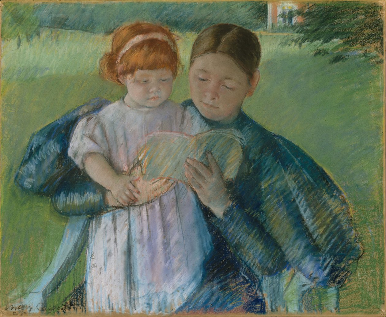 Nurse Reading to a Little Girl, 1895 by Mary Cassatt