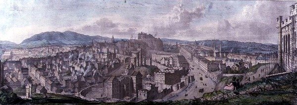 View from the Top of the Calton Hill by Nelson