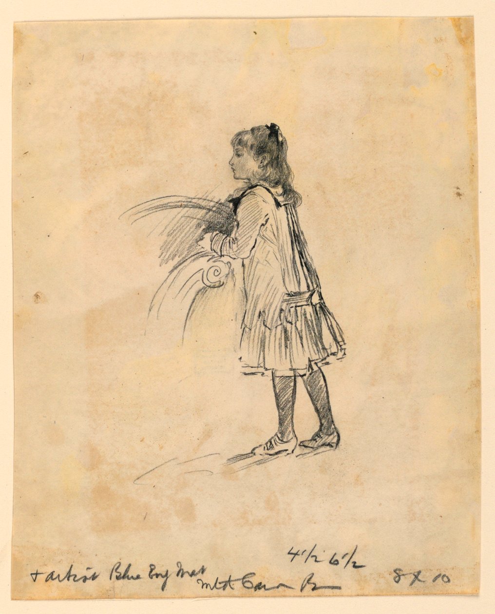 Marian Hague as a Child by Mary A. Hallock Foote