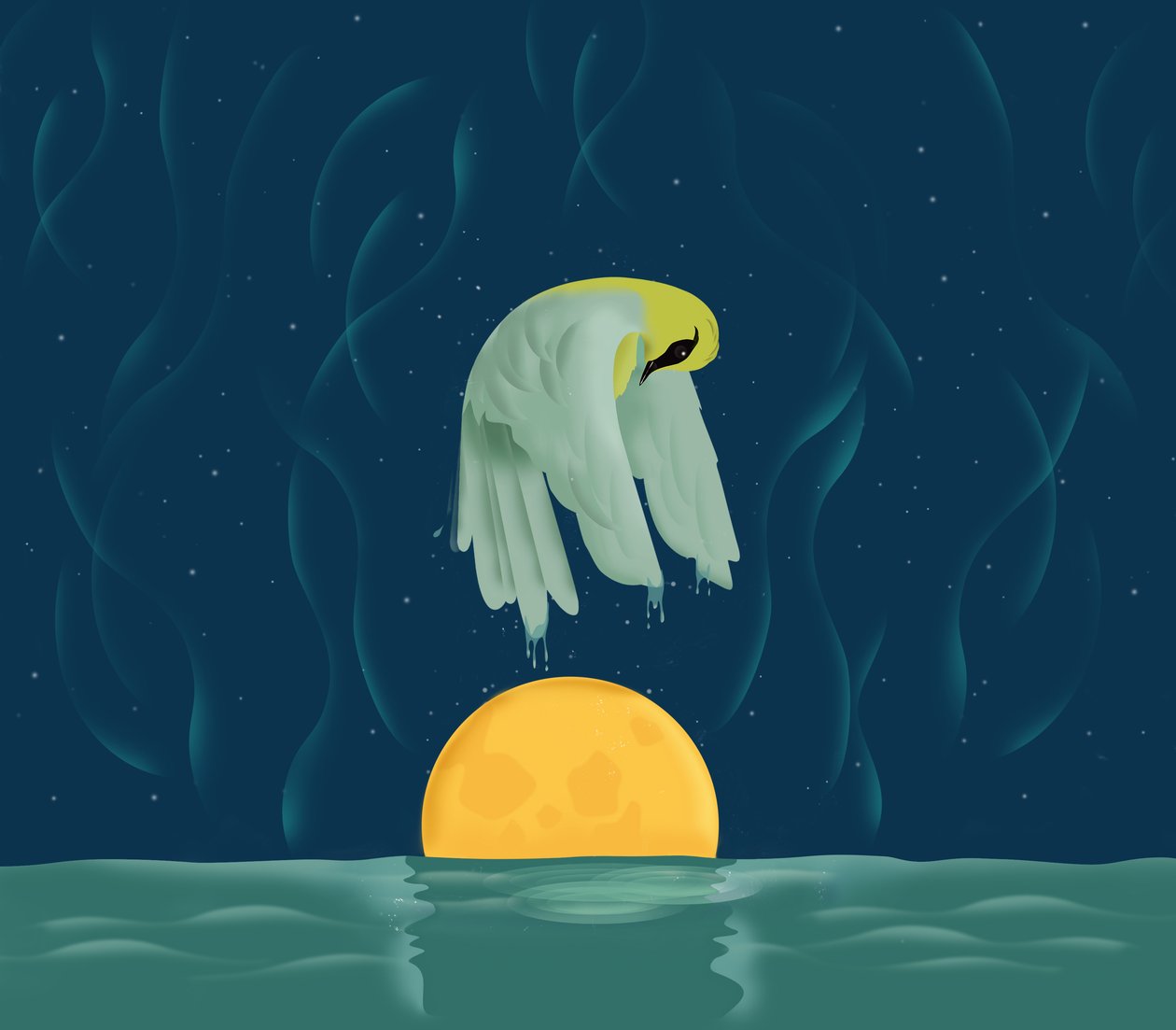 Night Swim, 2016 by Mary Ann Smith