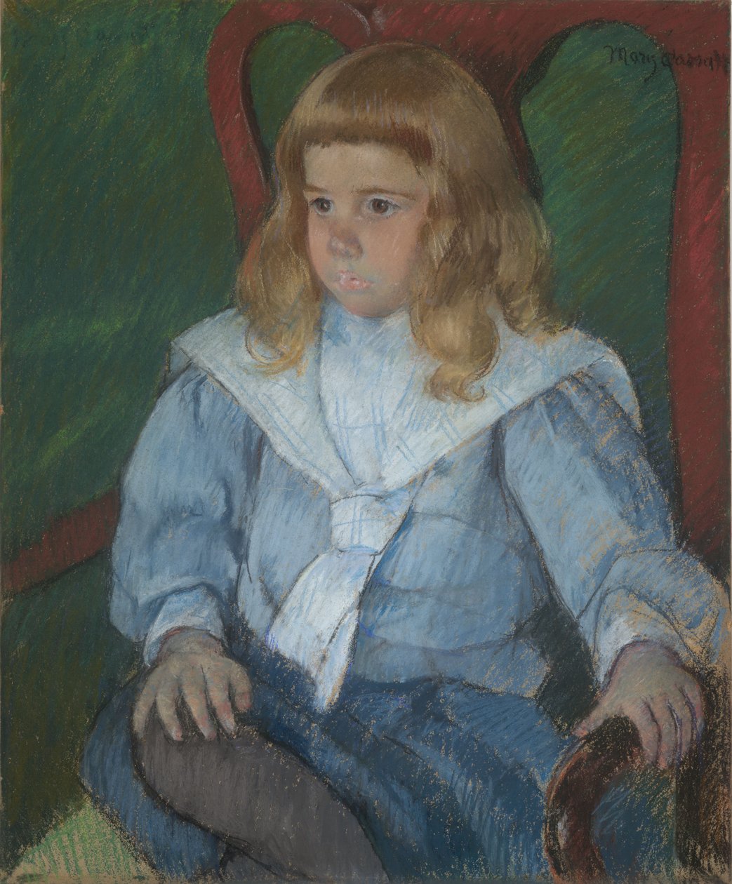 Boy with Golden Curls by Mary Cassatt