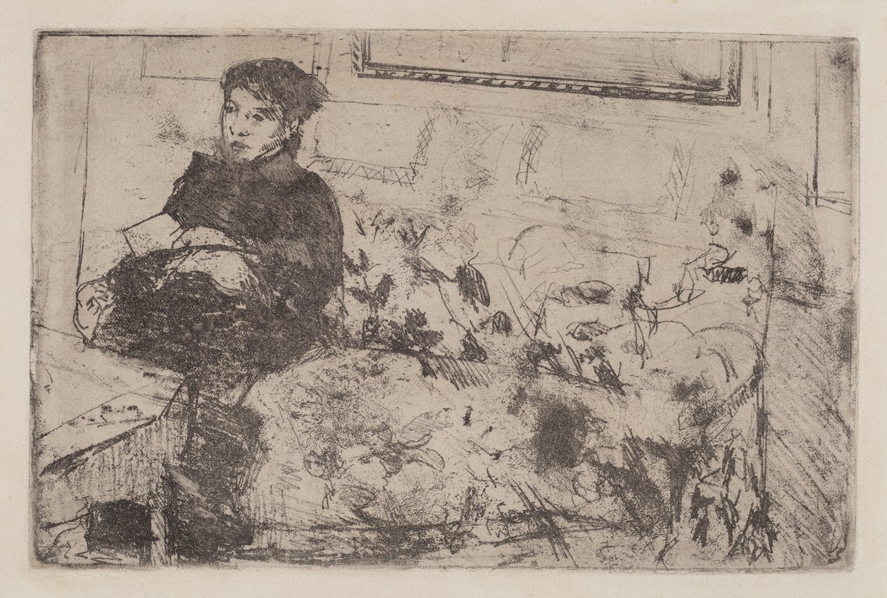 Interior: On the Sofa, c. 1883 by Mary Cassatt