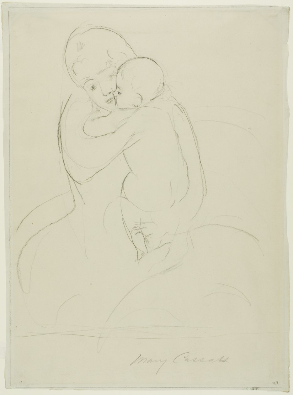 Maternal Caress by Mary Cassatt