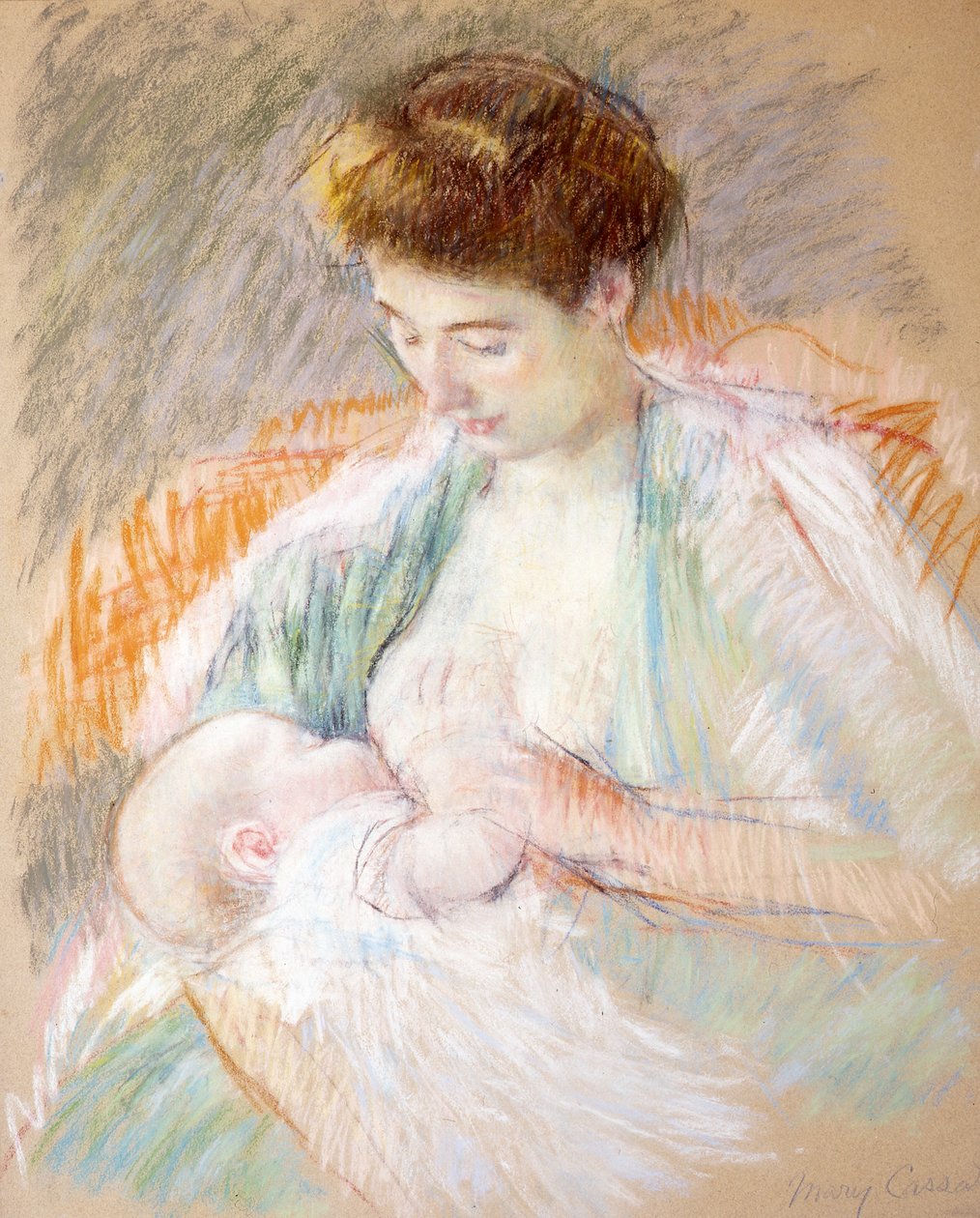 Mother Rose Nursing Her Child by Mary Cassatt