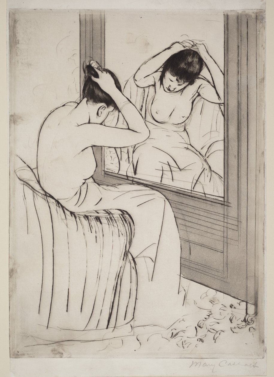 The Coiffure by Mary Cassatt
