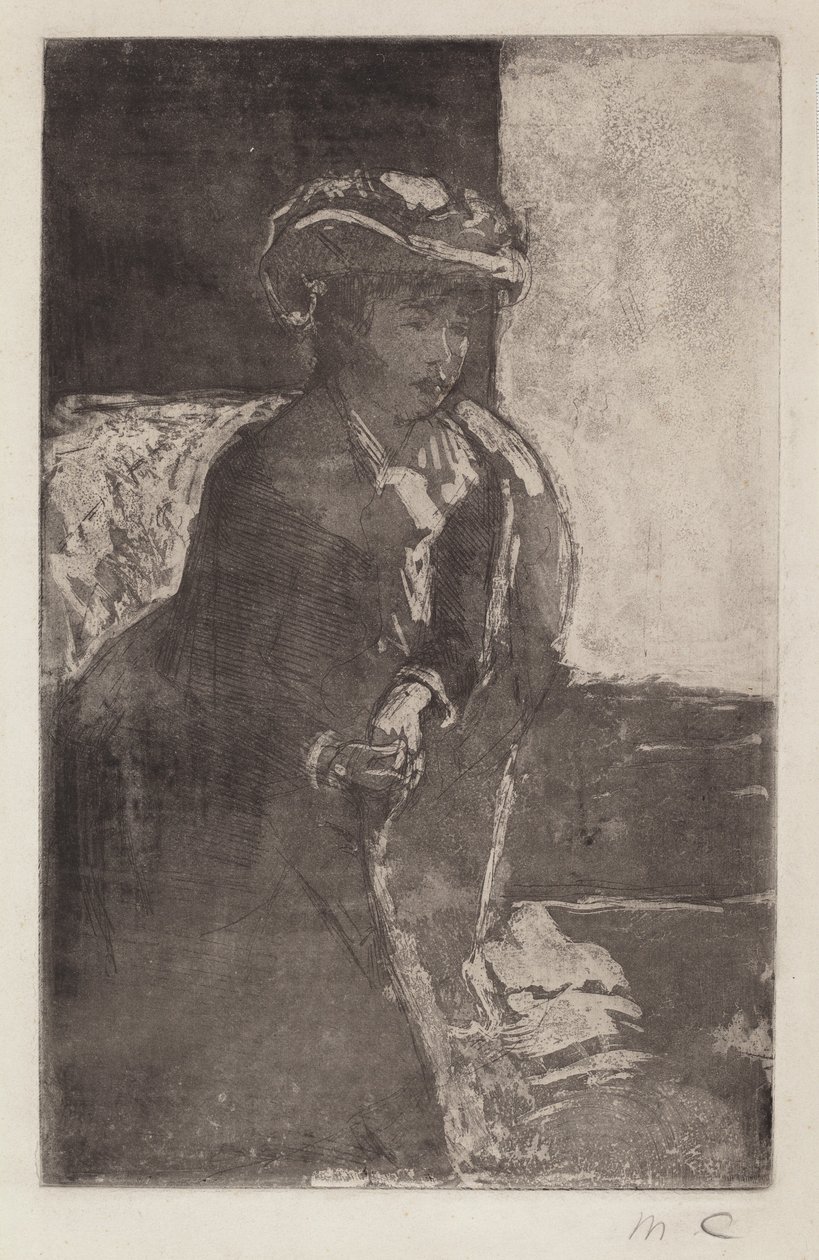 The Corner of the Sofa (No. 3) by Mary Cassatt