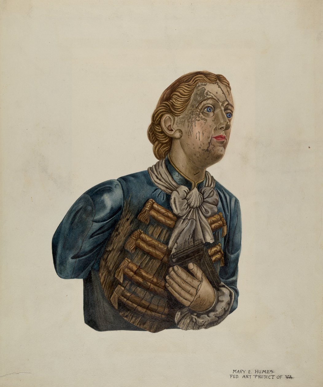 Figurehead from Bark George, c. 1939 by Mary E Humes