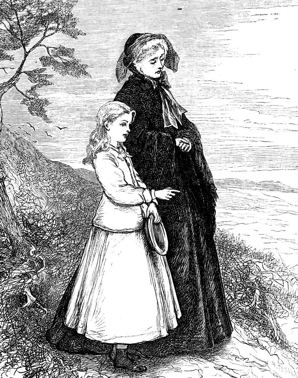 An Aunt Spending Quality Time with Her Niece by Mary Ellen Edwards