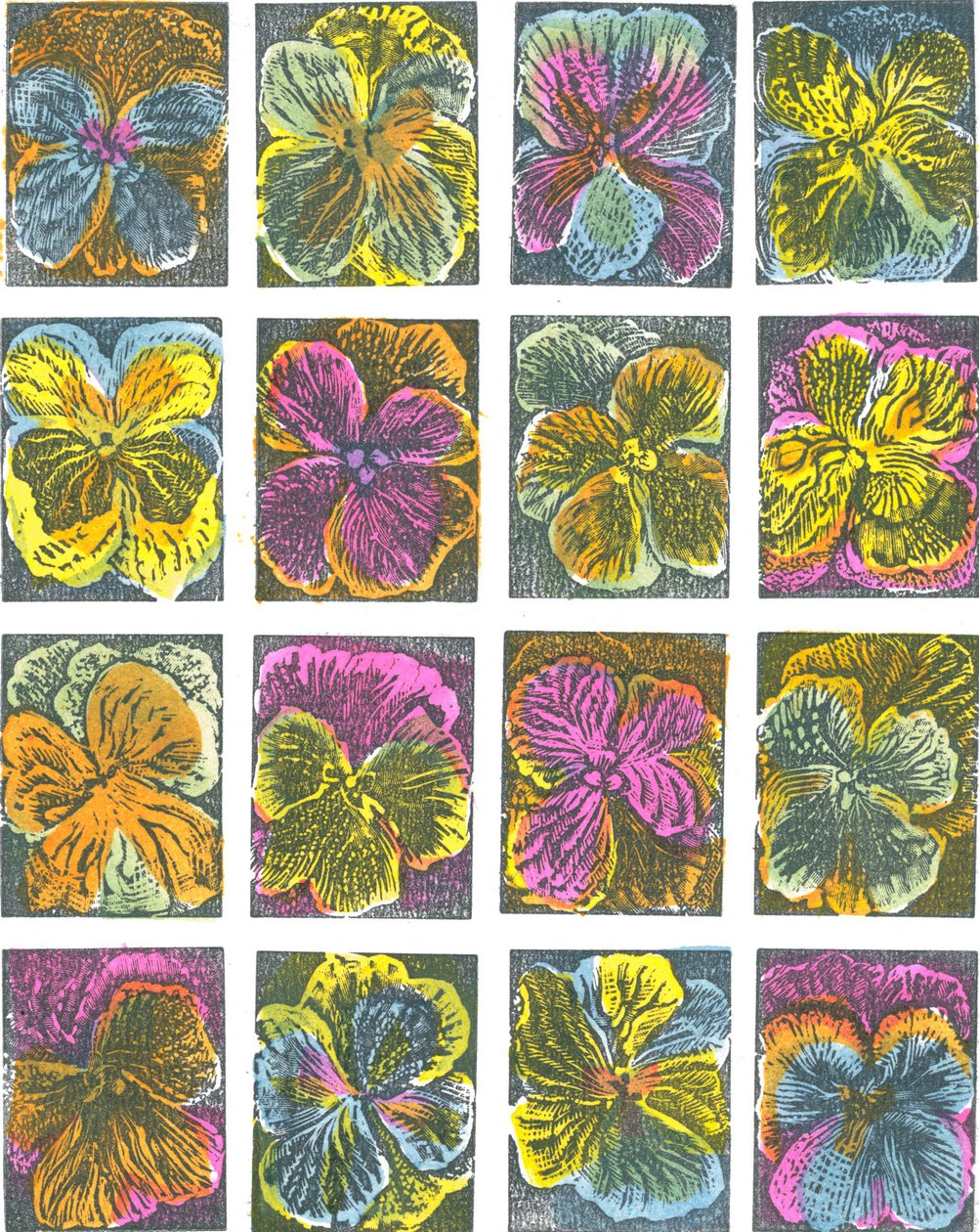 Electric pansies, 2016 by Mary Kuper