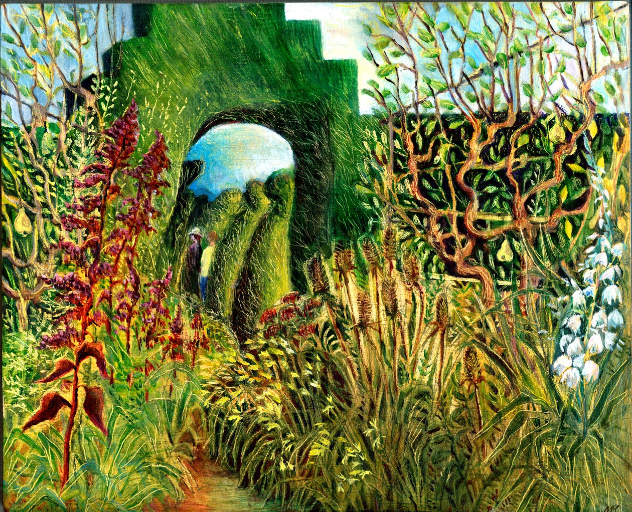 Great Dixter: Topiary and flowers, 2003 by Mary Kuper