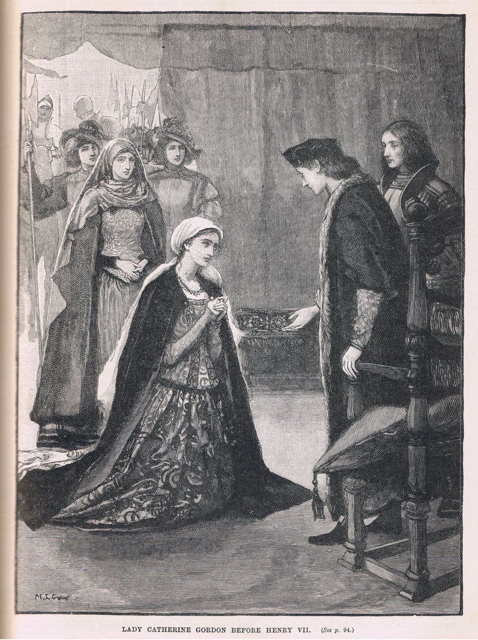 Lady Catherine Gordon before Henry VII 1497 by Mary L. Gow