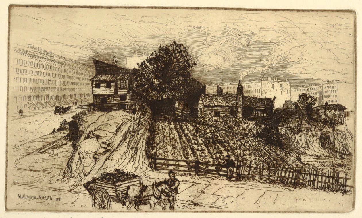 A City Farm, New York by Mary Nimmo Moran