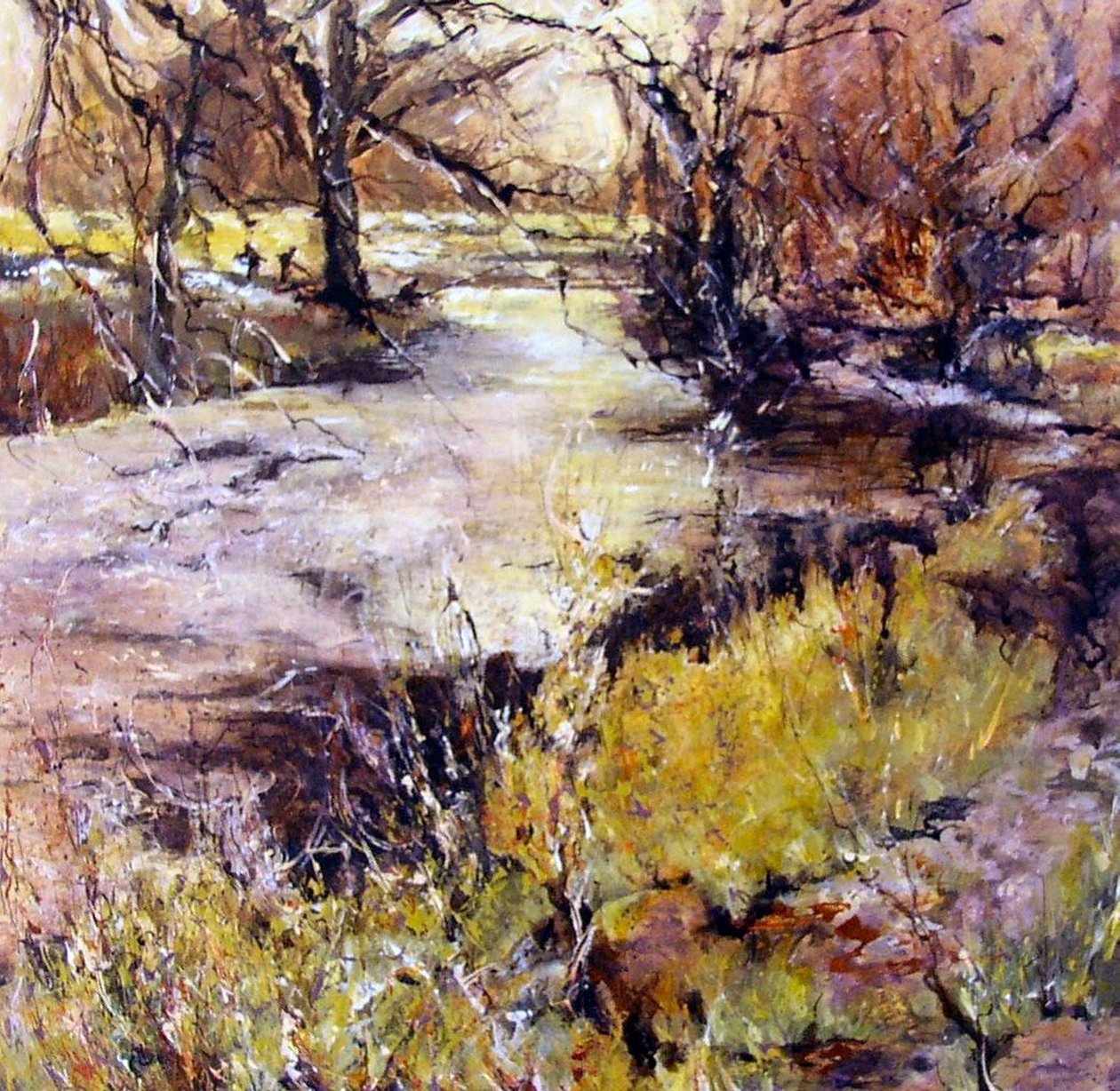 Fishing in Wolfscote dale by Mary Smith