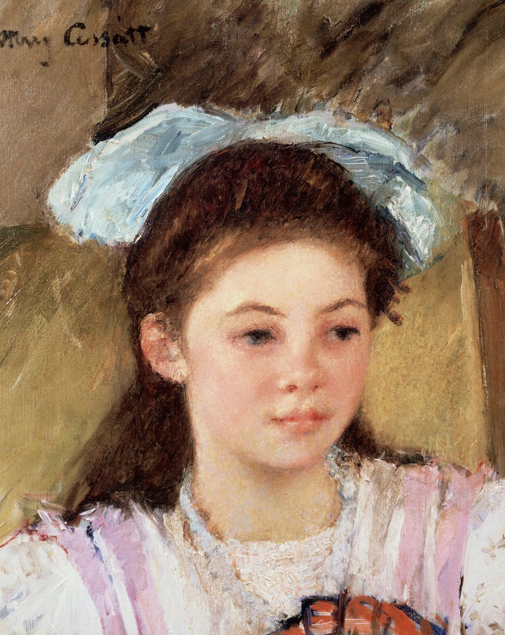 Ellen with a Large Bow in Her Hair by Mary Stevenson Cassatt