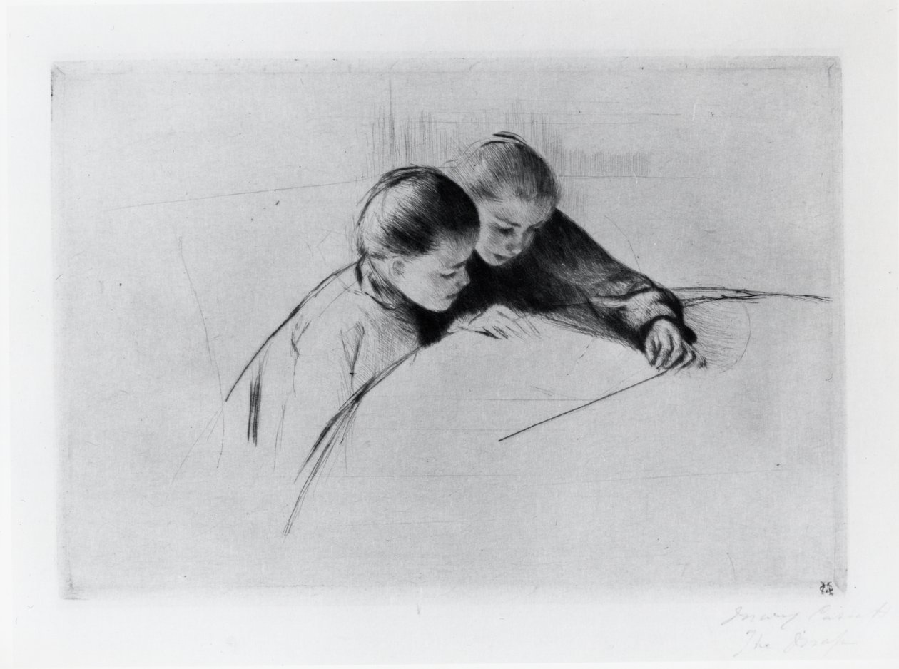 The Map, or The Lesson by Mary Stevenson Cassatt