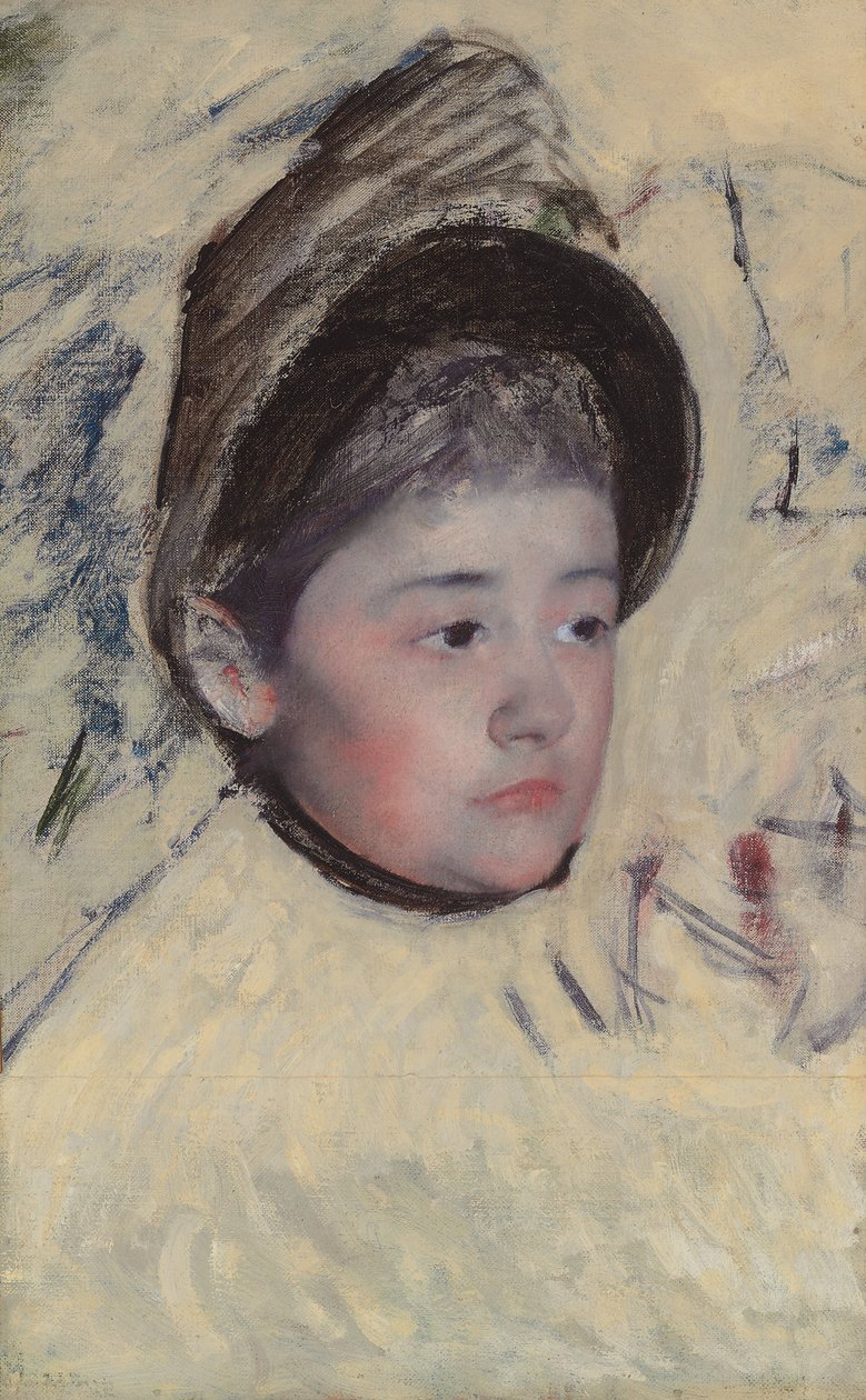 Woman Wearing Bonnet by Mary Cassatt