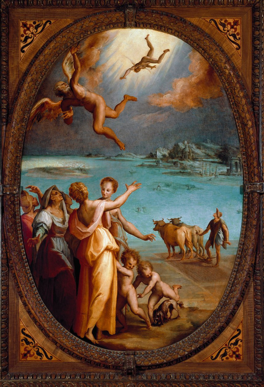 The Fall of Icarus by Maso da San Friano