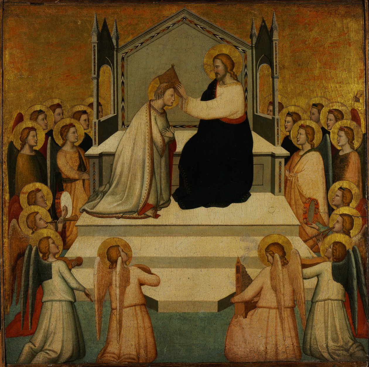 The Coronation of the Virgin by Maso di Banco